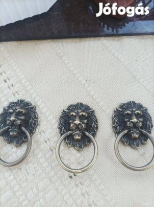 Bronz oroszlanfej fiók kihúzó bronz