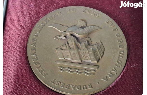 Bronz plakett Budapest Felszabadítása