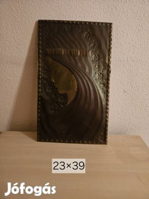Bronz színű fali dísz 23x39