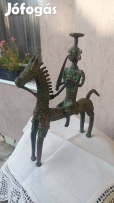 Bronz szobor, harcos lóháton
