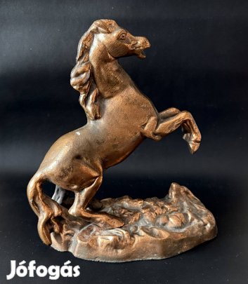 Bronzírozott spiáter lószobor - 24 cm / 1,5 kg