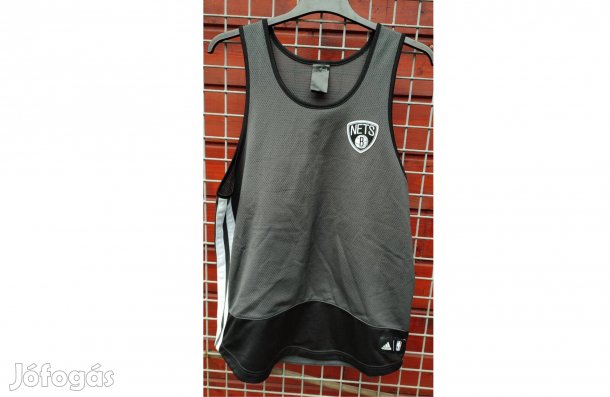 Brooklyn Nets eredeti adidas NBA szürke kosaras mez (XL)