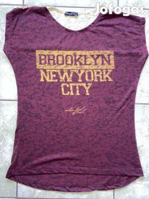 Brooklyn New York City M/L divatos női felső póló 