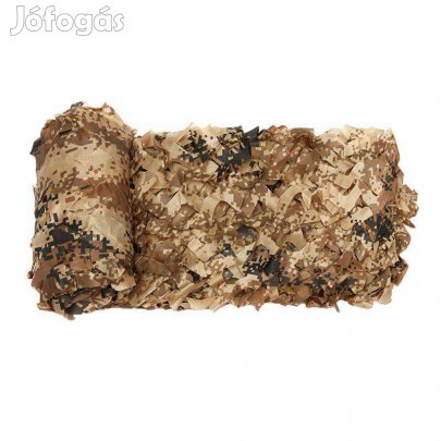 Brown Digital 3x2m álcaháló dekoráció, árnyékoló terep színű álca