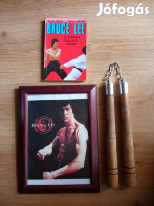 Bruce Lee könyv és egyéb tárgyak