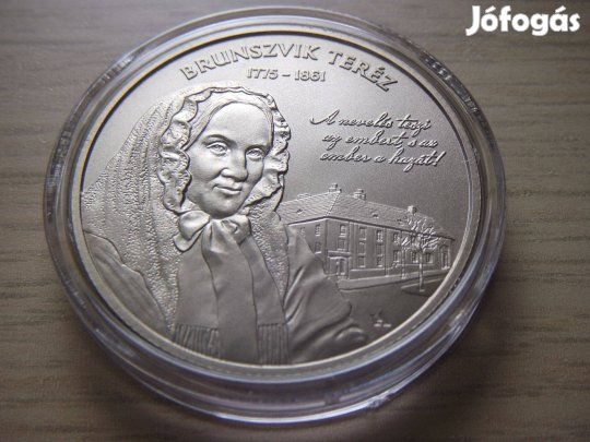 Brunszvik Teréz 2025 Emlékérem zárt kapszulában
