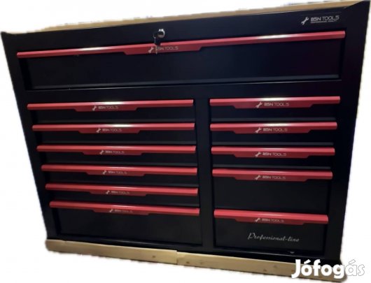 Bsn tools műhelykocsi 10 fióknyi szerszámmal 