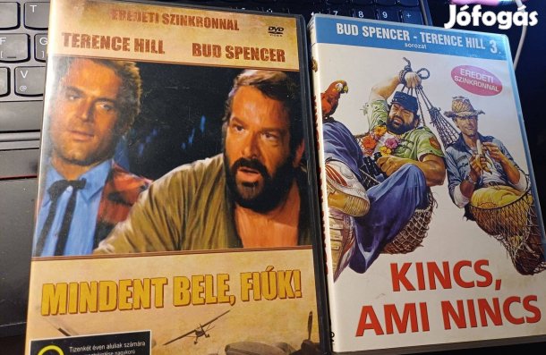 Bud Spencer és Terence Hill klasszikus két filmje DVD-n eladó