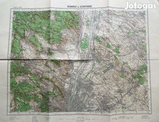 Budapest Szentendre térkép 1933
