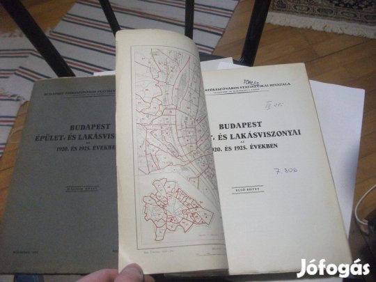 Budapest épület- és lakásviszonyai az 1920. és 1925. években I-II. -