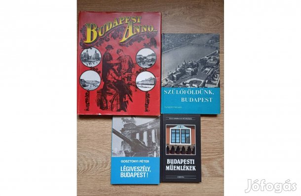 Budapest könyvcsomag, 4 db egyben