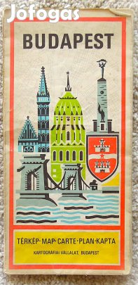 Budapest térkép 1980