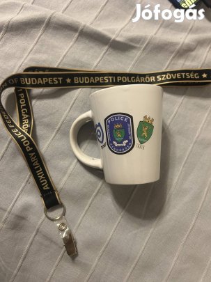 Budapesti Polgárőr Szövetség bögre + nyakpánt