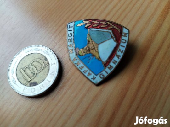 Budapesti iskolajelvény Kaffka Margit Gimnázium régi db