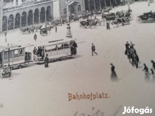 Budapestre címezve szép db 1906-os Müncheni képeslap