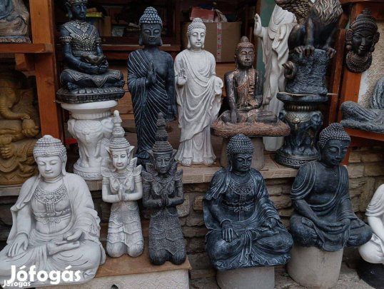 Buddha Japán kerti szobor Minőségi Fagyálló műkő . Nem beton