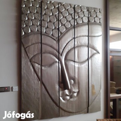 Buddha falikép fából