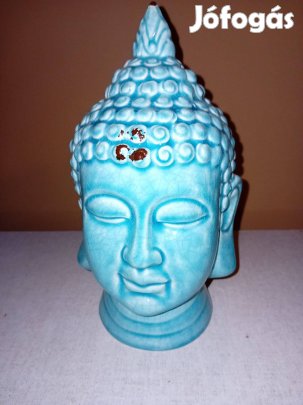 Buddha fej nagy türkiz 23cm