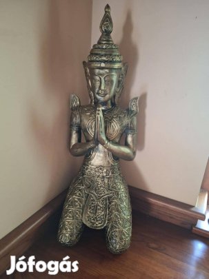 Buddha műgyanta szobor 80 cm Új