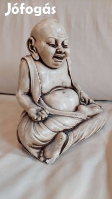 Buddha szobor, 25x21x16 cm