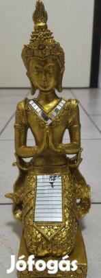 Buddhista stílusú Thai Teppanom angyal figura arany keleti dísz