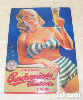 Budweiser fémtábla