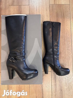 Buffalo London női hibátlan 100% Bőr csizma 36-os. platformos