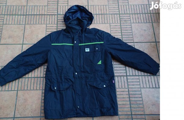 Bújtatott kapucnis kék kabát XL XXL