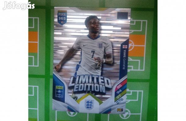 Bukayo Saka (Anglia) Panini Fifa 365 2026 XXL Limited kártya