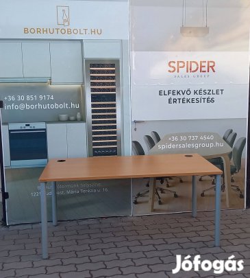 Bükk íróasztal, számítógépasztal, 160x80cm, Neudörfler - használt