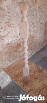 Bükkfa esztergalt csavartoszlop eladó!