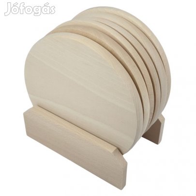 Bükkfa kerek reggeliző vágódeszka készlet 20 cm