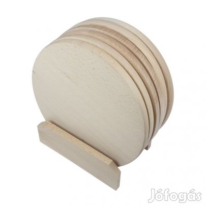 Bükkfa szalonnázó vágódeszka készlet 25cm reggeliző