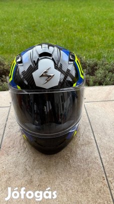 Bukósisak Scorpion EXO-491 Zumo fekete-kék-fluo sárga