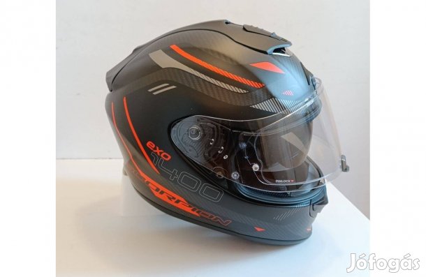 Bukósisak, L-59-60 cm. Scorpion EXO-1400 Air Carbon, Új Állapot