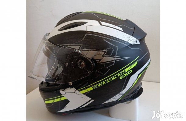 Bukósisak, S-55-56 cm. Scorpion, Napszemüveg, Pinlock, Szép Állapot