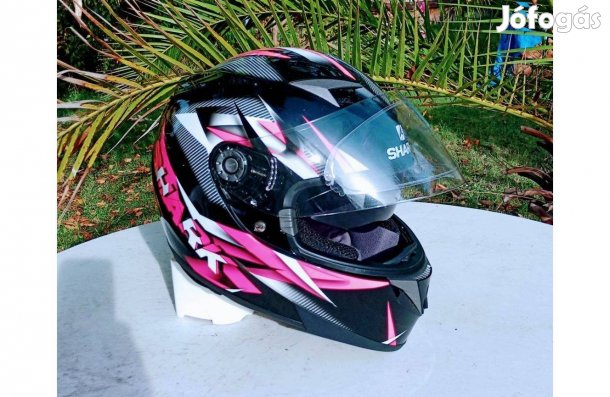 Bukósisak, XS- 53-54 cm. Shark S700 Nasty, Beépített Napszemüveg, Pinl