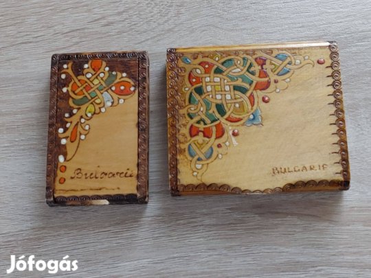 Bulgária fa cigaretta és gyufa tartó