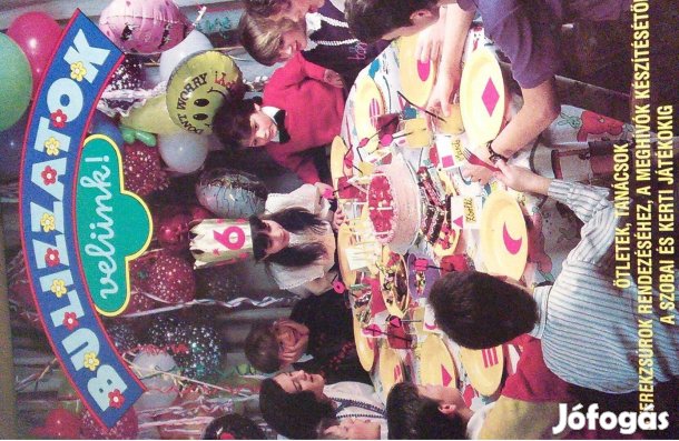 Bulizzatok velünk gyerekzsúr könyv gyermek buli játék recept szülinap