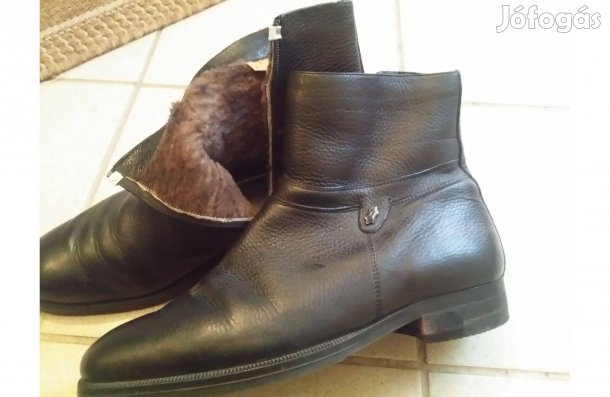 Bundás, férfi bőr csizma
