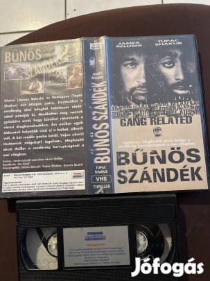 Bűnös szándék thriller.  Vhs kistok