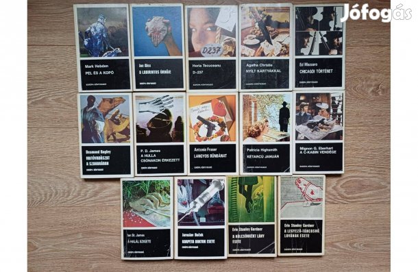 Bűnügyi regény sorozat, 14 db egyben