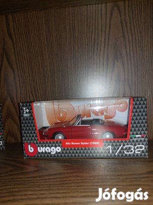 Burago Alfa Romeo Spider 1966 eladó új allapotban