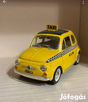 Burago Fiat 500 Taxi eladó új allapotban