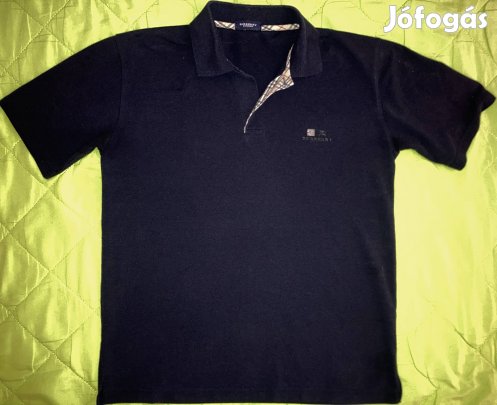 Burberry London M galléros ffi piké sötétkék pólóing 