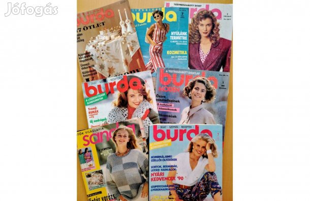 Burda és Sandra divatlapok korábbi kiadásai