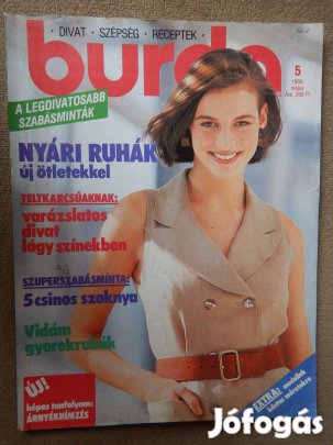 Burda magazin, 1990 május, szabásminta melléklettel