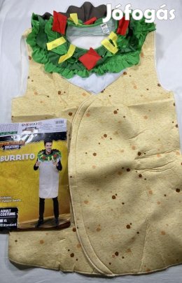 Burrito jelmez, étel jelmez, felnőtt jelmez, új G333