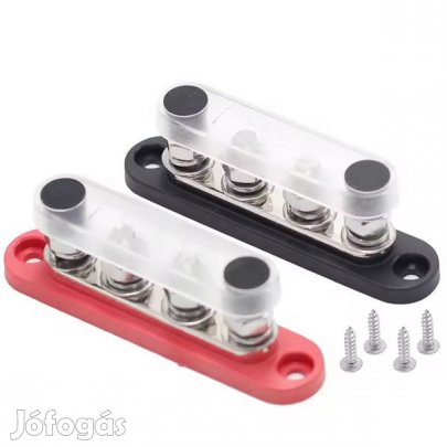 Busbar DC Közösítő 12-48V 150A M8-es csavarokkal (6272)