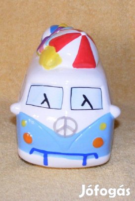 Busz, autó porcelán persely